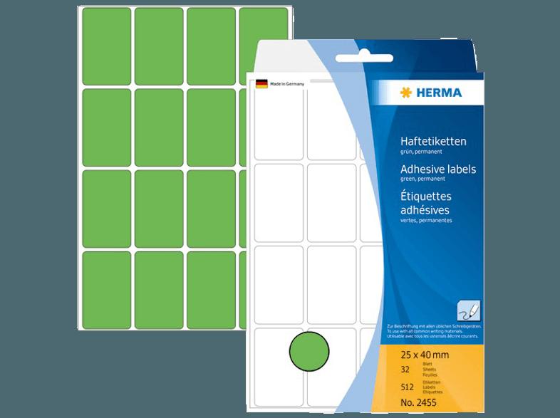 HERMA 2455 Vielzwecketiketten 25x40 mm  512 St., HERMA, 2455, Vielzwecketiketten, 25x40, mm, 512, St.