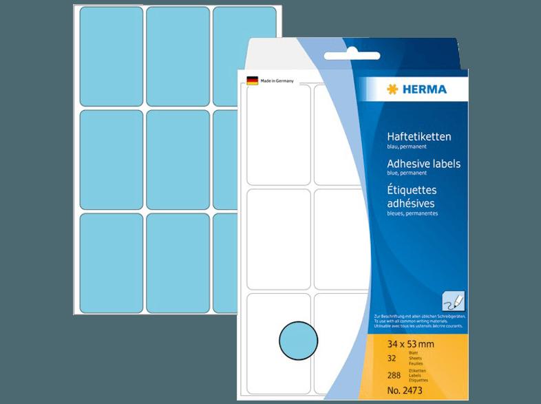 HERMA 2473 Vielzwecketiketten 34x53 mm  288 St., HERMA, 2473, Vielzwecketiketten, 34x53, mm, 288, St.