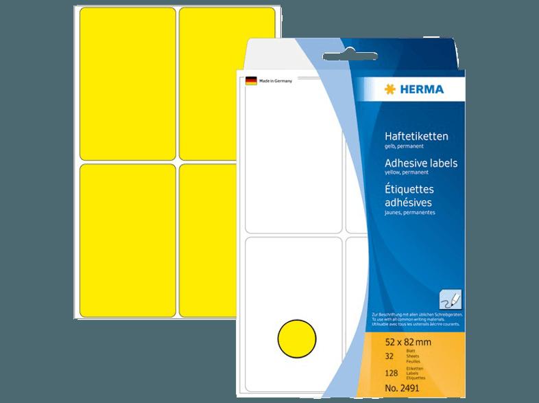 HERMA 2491 Vielzwecketiketten 52x82 mm  128 St.