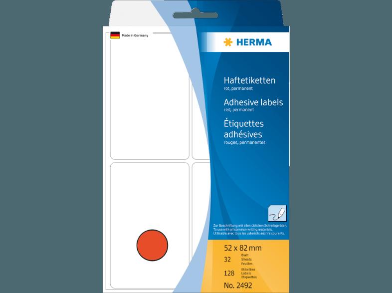 HERMA 2492 Vielzwecketiketten 52x82 mm  128 St.