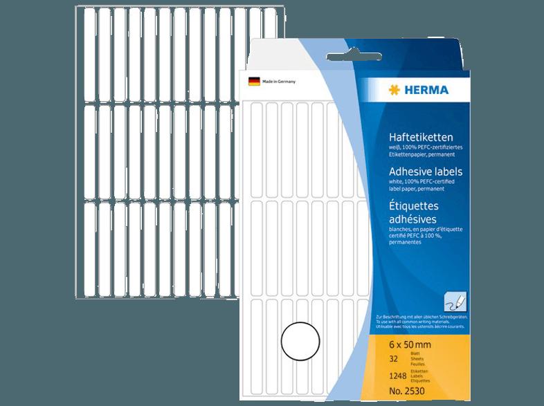 HERMA 2530 Vielzwecketiketten 6x50 mm  1248 St., HERMA, 2530, Vielzwecketiketten, 6x50, mm, 1248, St.