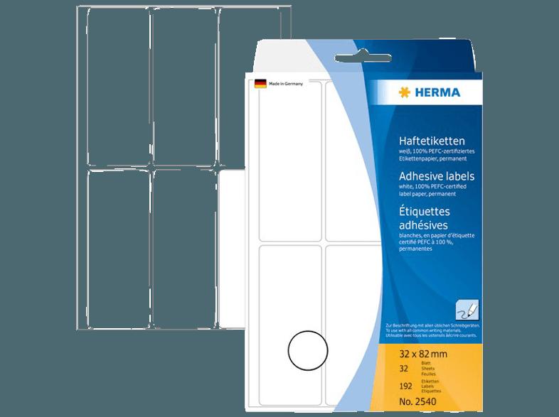 HERMA 2540 Vielzwecketiketten 32x82 mm  192 St.