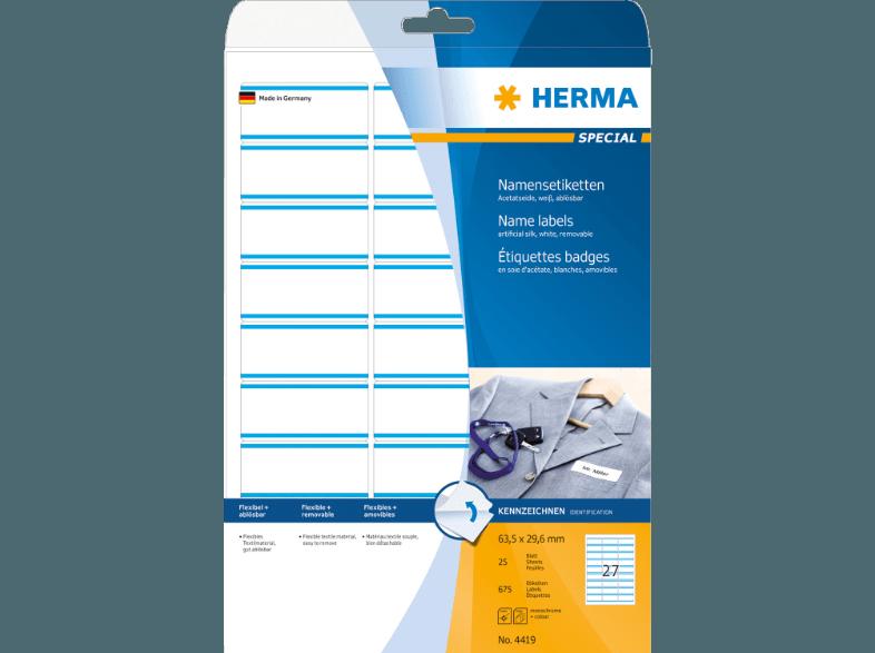 HERMA 4419 Namensetiketten 63.5x29.6 mm A4 675 St.