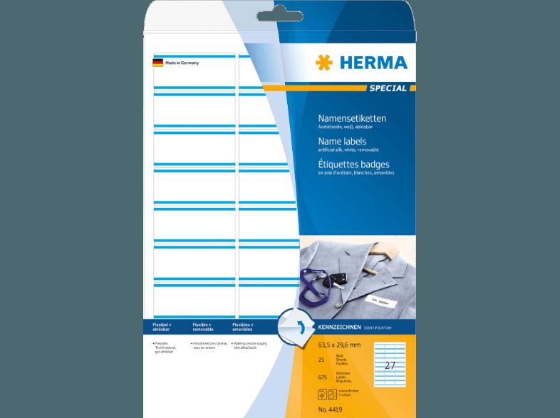 HERMA 4419 Namensetiketten 63.5x29.6 mm A4 675 St.