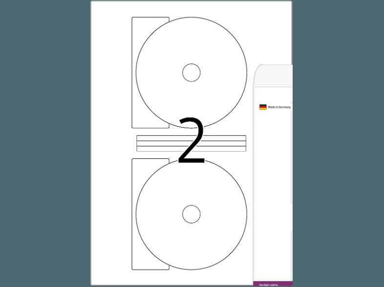 HERMA 4699 DVD-/Blu-ray-Etiketten Ø 116 mm A4 50 St.