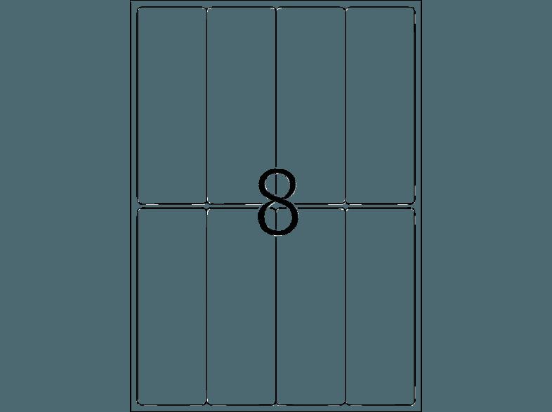 HERMA 8326 Versandetiketten/Warnhinweis 50x142 mm A4 200 St.