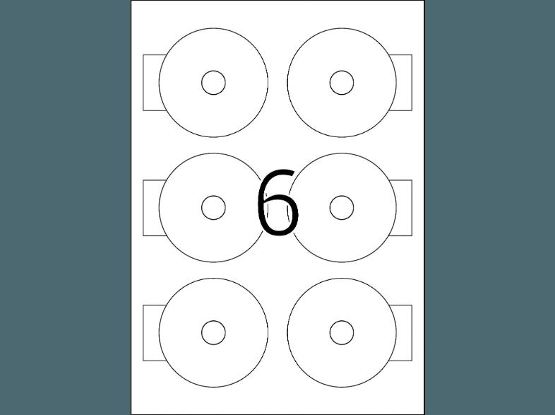 HERMA 8619 CD-Etiketten Ø 78 mm A4 150 St.