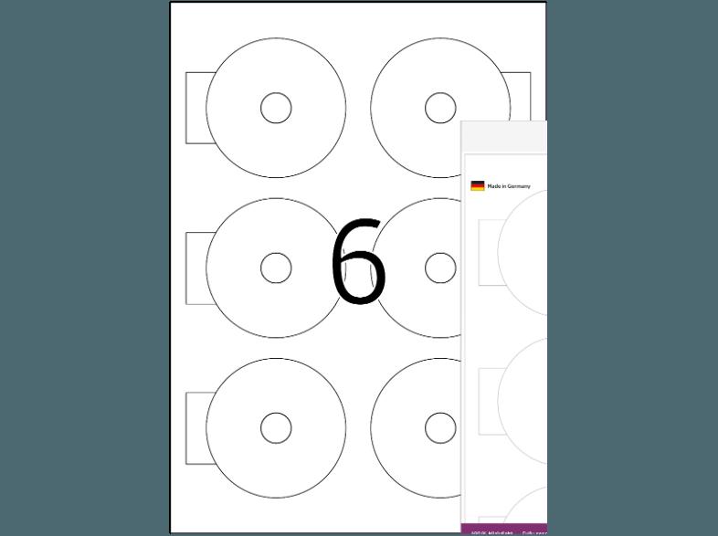 HERMA 8619 CD-Etiketten Ø 78 mm A4 150 St., HERMA, 8619, CD-Etiketten, Ø, 78, mm, A4, 150, St.