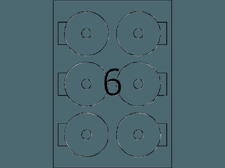 HERMA 8619 CD-Etiketten Ø 78 mm A4 150 St.