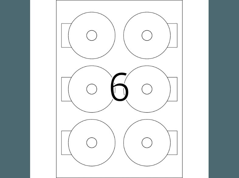 HERMA 8619 CD-Etiketten Ø 78 mm A4 150 St.