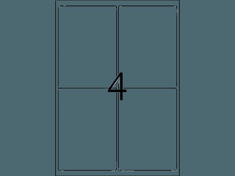 HERMA 9534 Etiketten Outdoor Klebefolie 99.1x139 mm A4 40 St.