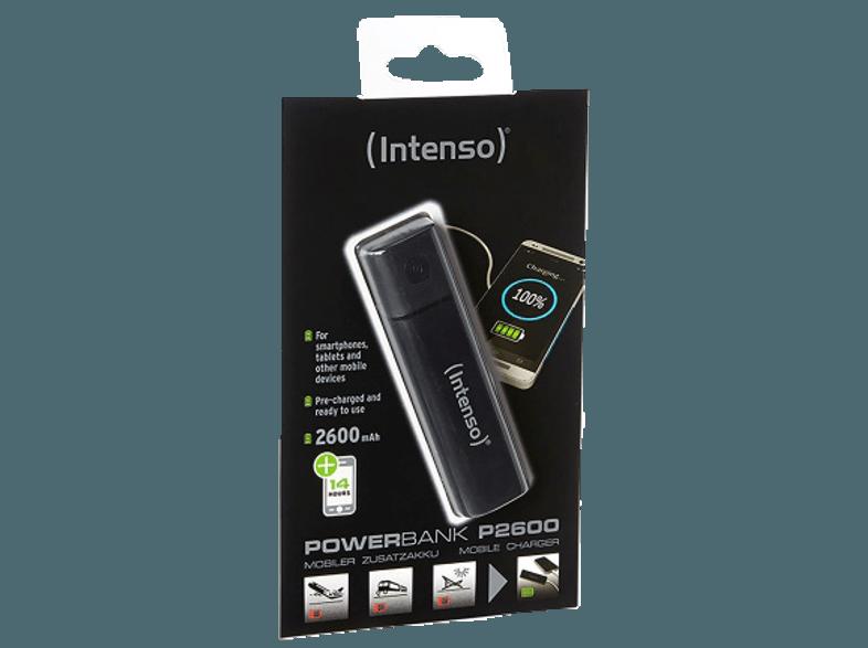 INTENSO 2036593 7320500 Powerbank P2600 mAh schwarz Powerbank 2600 mAh Schwarz