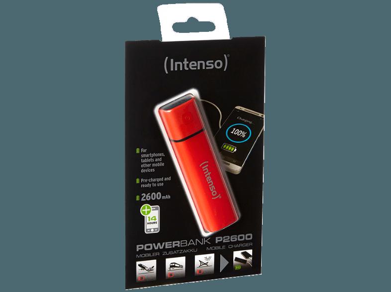 INTENSO 320506 P2600 Powerbank 2600 mAh Rot, INTENSO, 320506, P2600, Powerbank, 2600, mAh, Rot