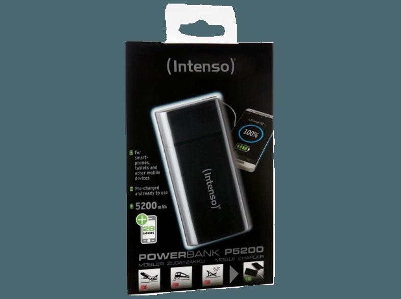 INTENSO 7320520 P5200 Powerbank 5200 mAh Schwarz, INTENSO, 7320520, P5200, Powerbank, 5200, mAh, Schwarz