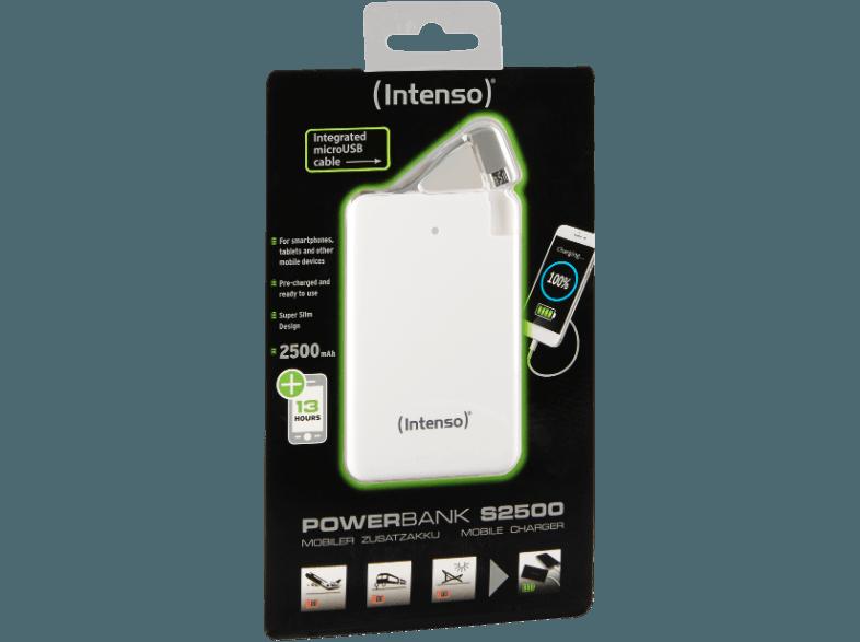 INTENSO 7332502 S2500 Powerbank 2500 mAh Weiß, INTENSO, 7332502, S2500, Powerbank, 2500, mAh, Weiß