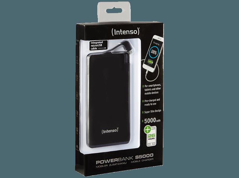 INTENSO 7332520 S5000 Powerbank 5000 mAh Schwarz