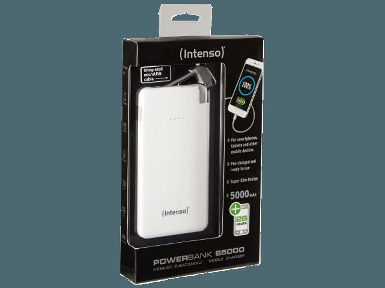 INTENSO 7332522 S5000 Powerbank 5000 mAh Weiß