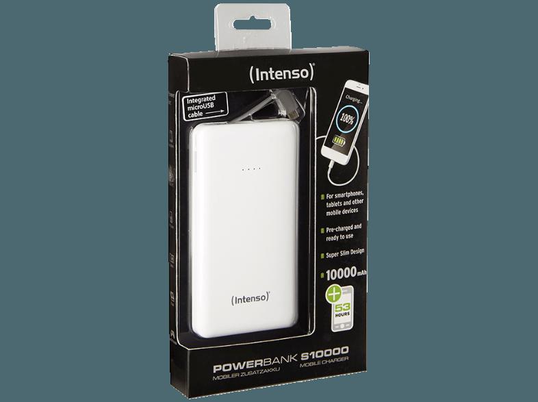 INTENSO 7332532 S10000 Powerbank 10000 mAh Weiß, INTENSO, 7332532, S10000, Powerbank, 10000, mAh, Weiß