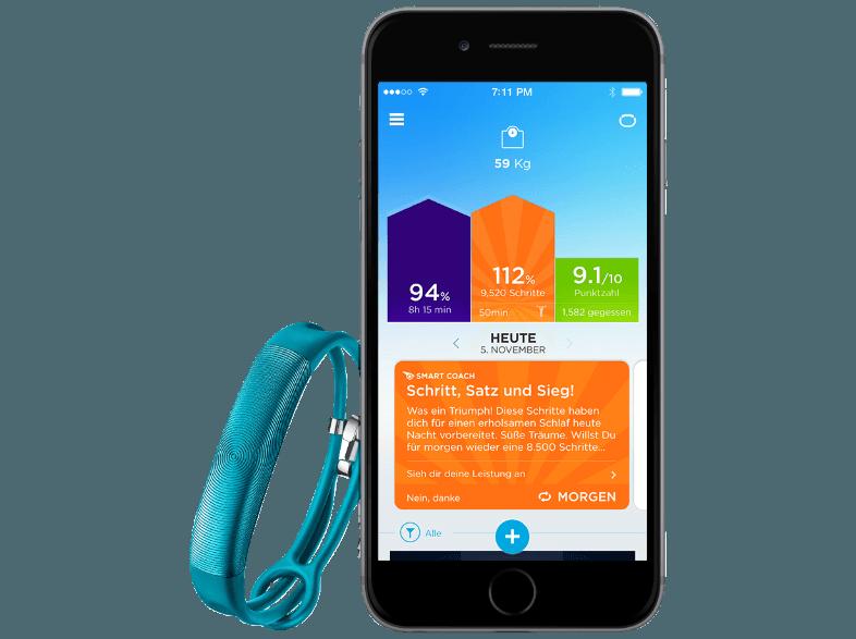 JAWBONE UP2 Turquoise Circle (Schlaf-/Aktivitätstracker (Ultraleicht-Armband))