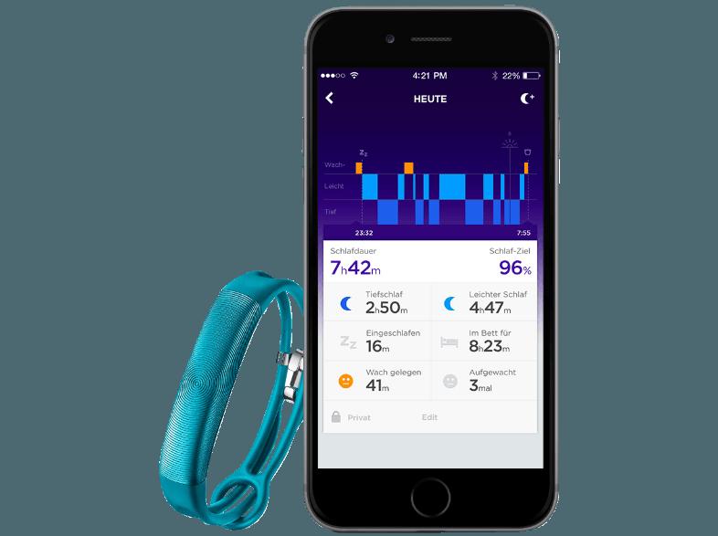 JAWBONE UP2 Turquoise Circle (Schlaf-/Aktivitätstracker (Ultraleicht-Armband))