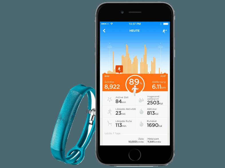 JAWBONE UP2 Turquoise Circle (Schlaf-/Aktivitätstracker (Ultraleicht-Armband))