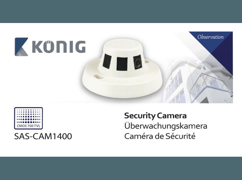 KÖNIG SAS-CAM1400 Überwachungskamera, KÖNIG, SAS-CAM1400, Überwachungskamera