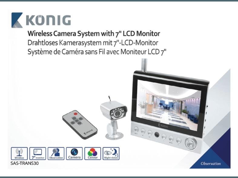 KÖNIG SAS-TRANS30 Kamerasystem, KÖNIG, SAS-TRANS30, Kamerasystem