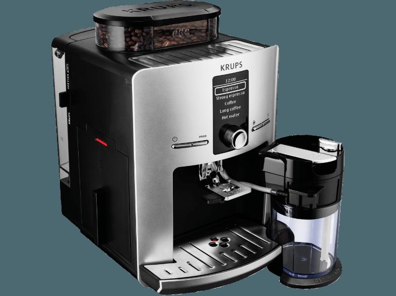 KRUPS EA829E Latt'Espress Kaffeevollautomat (Kegelmahlwerk, 1.7 Liter, Silber)