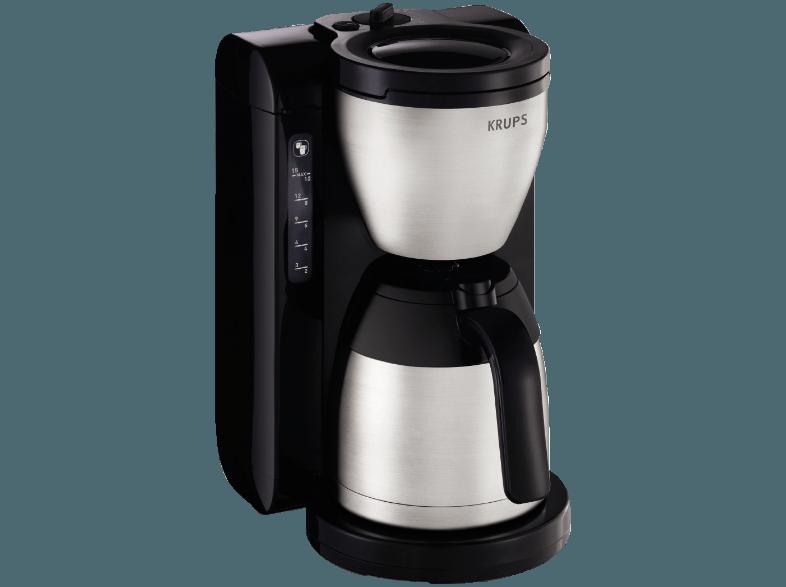 KRUPS KT4208 Kaffeemaschine Edelstahl/Schwarz (Edelstahl-Thermoskanne), KRUPS, KT4208, Kaffeemaschine, Edelstahl/Schwarz, Edelstahl-Thermoskanne,