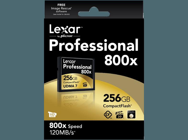 LEXAR LCF256CRBEU800 , 800x, 256 GB, LEXAR, LCF256CRBEU800, 800x, 256, GB