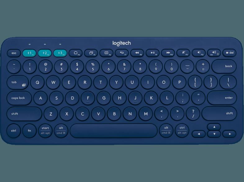 LOGITECH K380 Keyboard blau Multi-Device Bluetooth-Tastatur