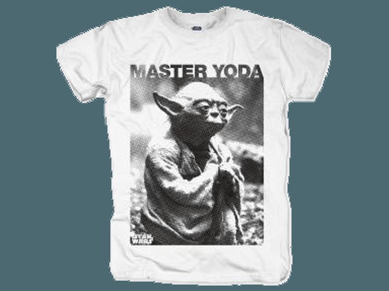 Master Yoda Photo (T-Shirt, Größe L, Weiß)