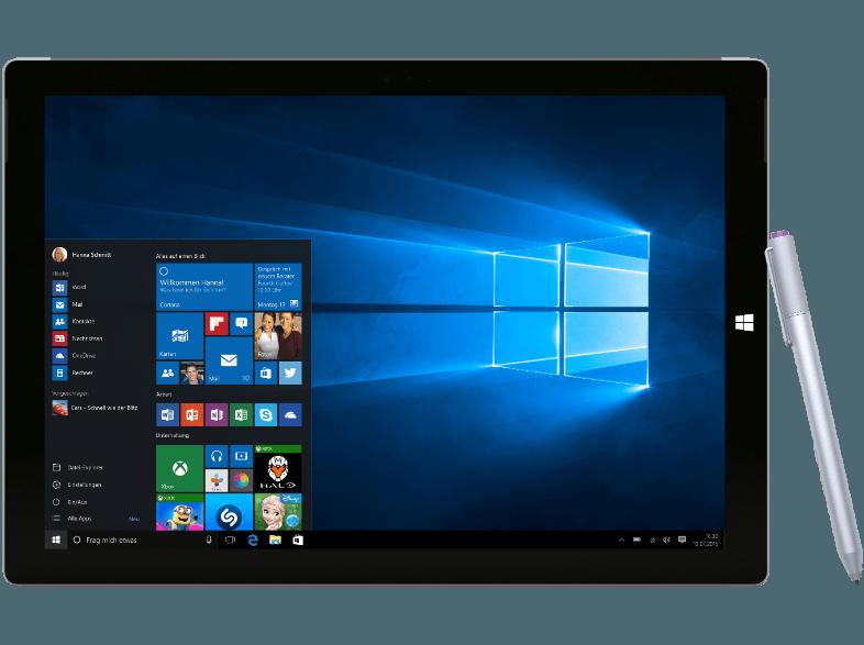 MICROSOFT Surface Pro 3 i7-4650U/8GB/256GB - Windows 10 Pro  256 GB 12 Zoll