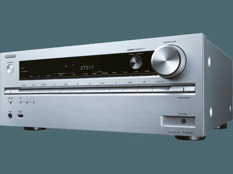 ONKYO TX-NR747 Receiver (7.2 Kanäle, 175 Watt pro Kanal, Silber)