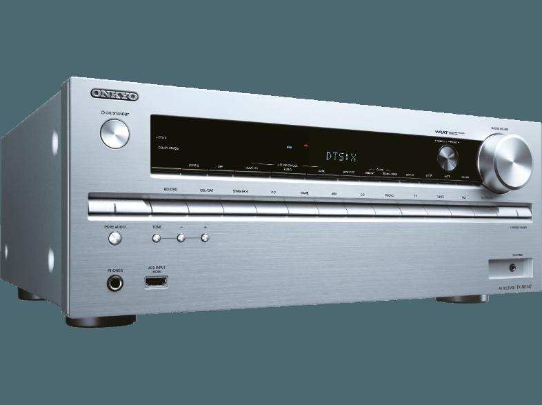 ONKYO TX-NR747 Receiver (7.2 Kanäle, 175 Watt pro Kanal, Silber)