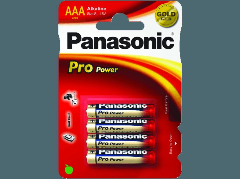 PANASONIC 00265999 LR03PPG/4BP Batterie AAA, PANASONIC, 00265999, LR03PPG/4BP, Batterie, AAA