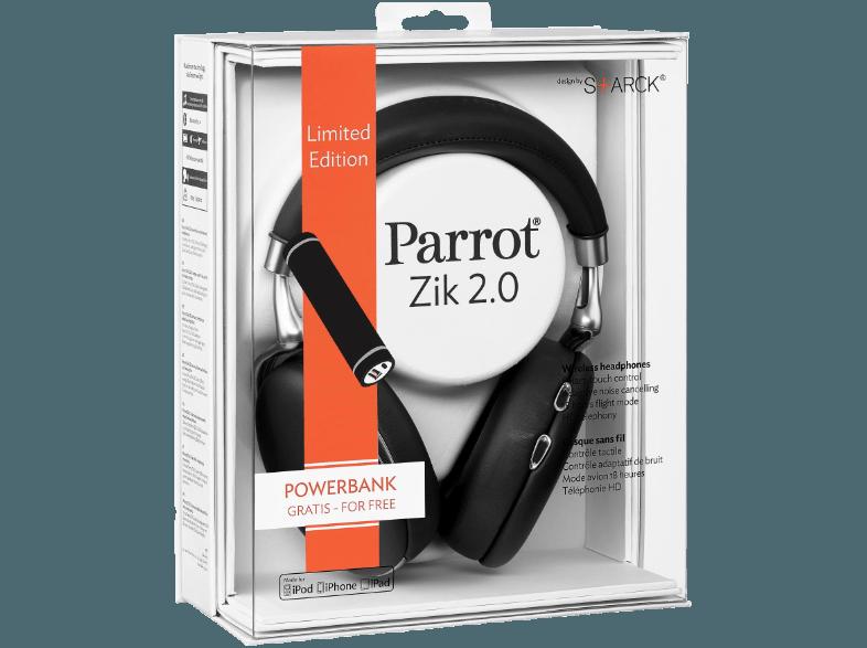 PARROT ZIK 2.0 Kopfhörer Schwarz, PARROT, ZIK, 2.0, Kopfhörer, Schwarz