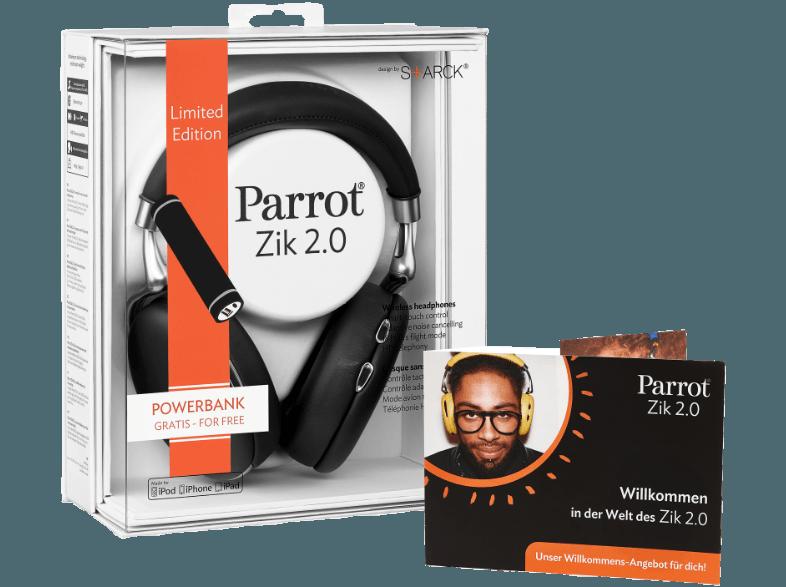 PARROT ZIK 2.0 Kopfhörer Schwarz, PARROT, ZIK, 2.0, Kopfhörer, Schwarz