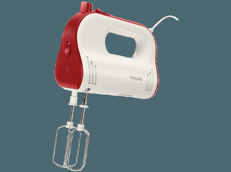 PHILIPS HR1576/30 Handmixer 750 Watt Rot/Weiß, PHILIPS, HR1576/30, Handmixer, 750, Watt, Rot/Weiß