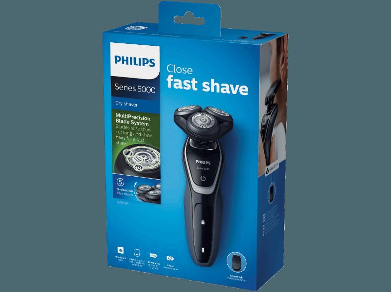 PHILIPS S5110/06 Herrenrasierer Charcoal Pike (MultiPrecision-Klingensystem)