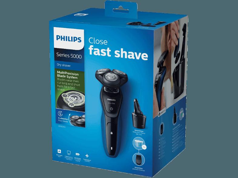 PHILIPS S5150/63 Herrenrasierer Schwarz Petrol (MultiPrecision-Klingensystem)