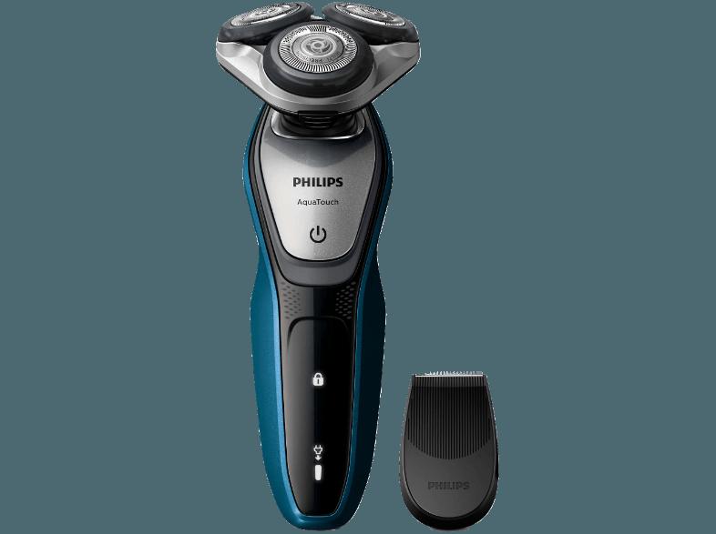 PHILIPS S5420/06 Herrenrasierer Blau/Dunkelgrau (MultiPrecision-Klingensystem)