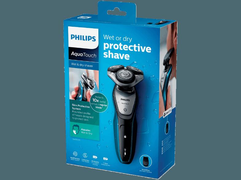 PHILIPS S5420/06 Herrenrasierer Blau/Dunkelgrau (MultiPrecision-Klingensystem)