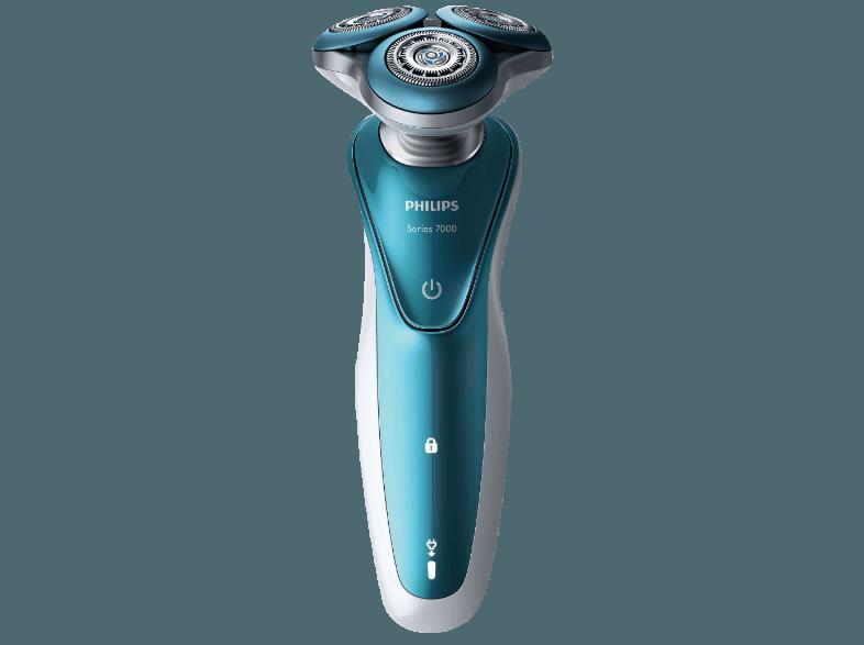 PHILIPS S7370/41 Herrenrasierer Keramikweiß/ Ocean Blue (AquaTec Wet & Dry), PHILIPS, S7370/41, Herrenrasierer, Keramikweiß/, Ocean, Blue, AquaTec, Wet, &, Dry,