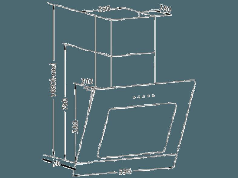 PKM 9039 Dunstabzugshaube (313 mm tief)