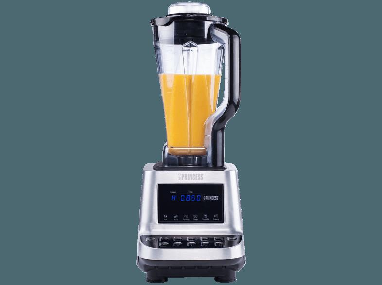 PRINCESS 01.219000.01.001 Healthy Turbo Standmixer Silber/Grau/Schwarz (1600 Watt, 2 Liter)