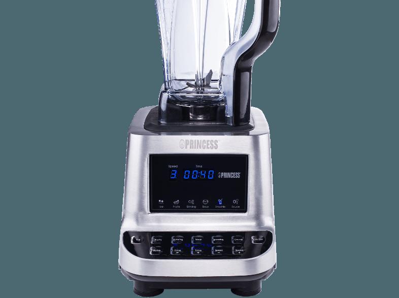 PRINCESS 01.219000.01.001 Healthy Turbo Standmixer Silber/Grau/Schwarz (1600 Watt, 2 Liter)