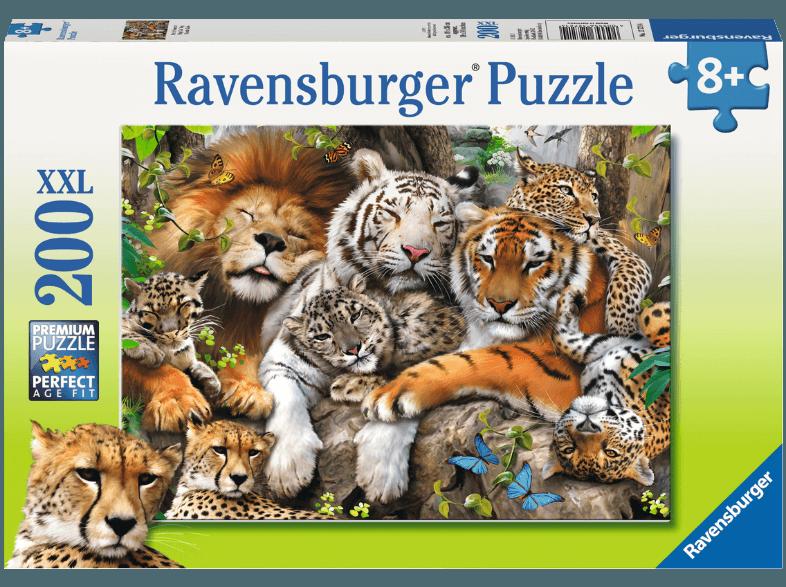 RAVENSBURGER 12721 Schmusende Raubkatzen, RAVENSBURGER, 12721, Schmusende, Raubkatzen