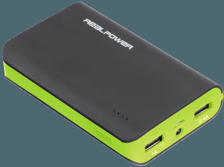 REALPOWER PB-6k Color Edition Mobiles Ladegerät 6000 mAh nicht freiwählbar