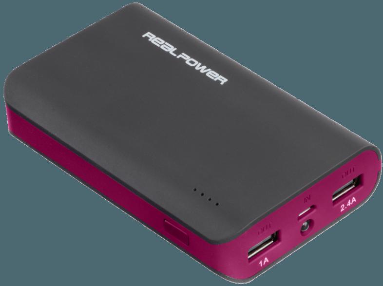 REALPOWER PB-6k Color Edition Mobiles Ladegerät 6000 mAh nicht freiwählbar, REALPOWER, PB-6k, Color, Edition, Mobiles, Ladegerät, 6000, mAh, nicht, freiwählbar